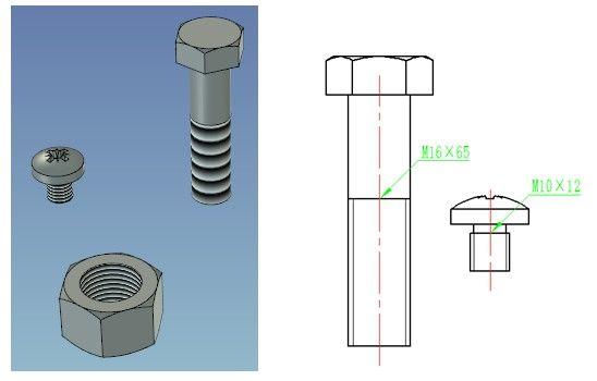 如何在CAD中繪制三維螺絲圖 - BIM,Reivt中文網(wǎng)