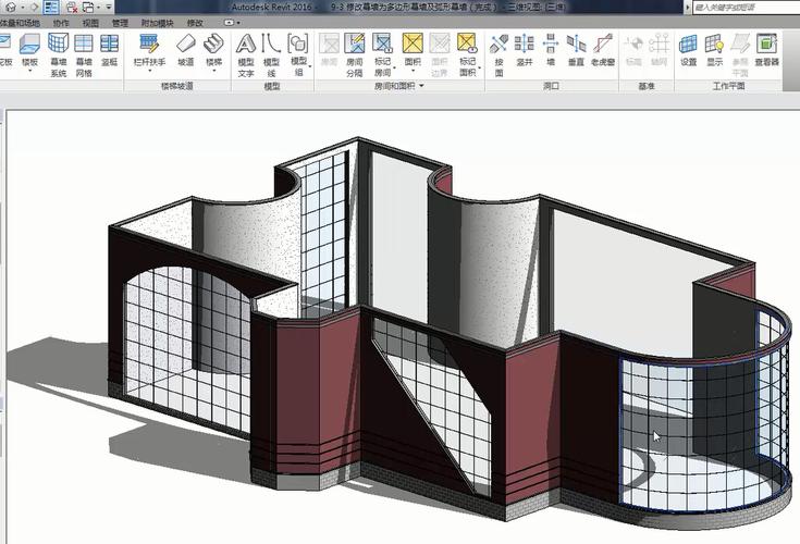 使用Revit建模幕墻 - BIM,Reivt中文網(wǎng)