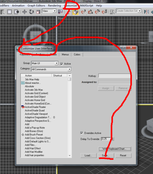 快捷鍵在3dmax中無(wú)法連接 - BIM,Reivt中文網(wǎng)