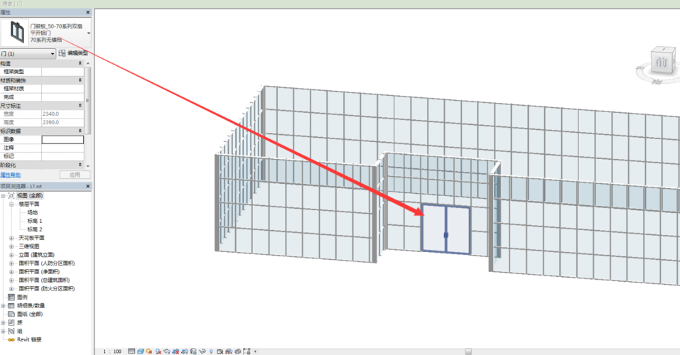 如何在Revit中設(shè)置玻璃門 - BIM,Reivt中文網(wǎng)