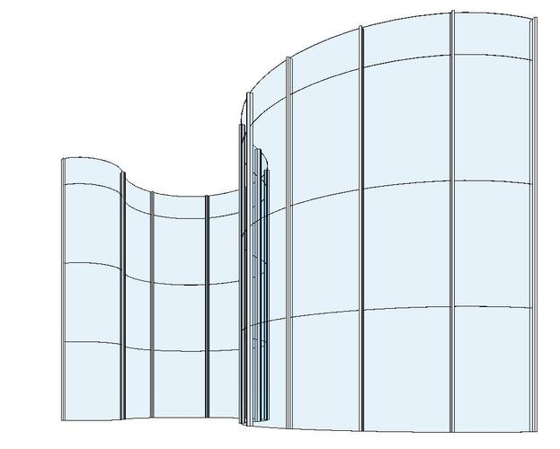 如何在Revit中將幕墻嵌入弧形墻體 - BIM,Reivt中文網(wǎng)