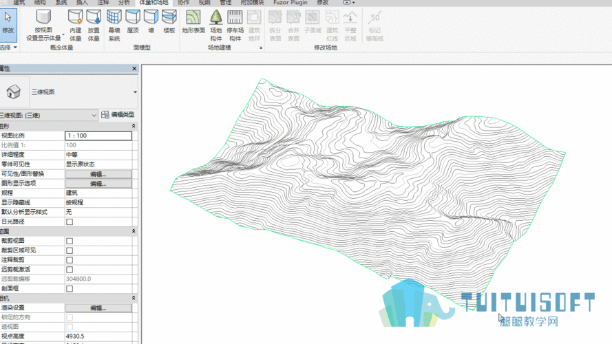 Revit等軟件的高線地形圖繪制 - BIM,Reivt中文網(wǎng)