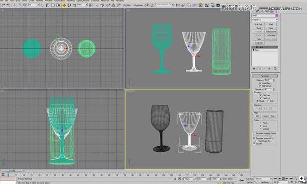 3DSMAX教程：制作逼真的玻璃杯 - BIM,Reivt中文網(wǎng)