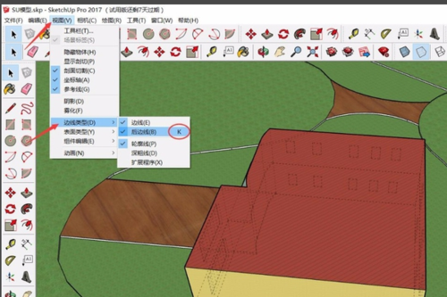 如何去除SketchUp中的虛線和馬賽克效果 - BIM,Reivt中文網(wǎng)