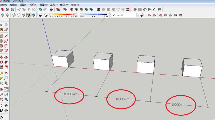 SketchUp草圖大師：多個(gè)圖形復(fù)制的方法與技巧 - BIM,Reivt中文網(wǎng)