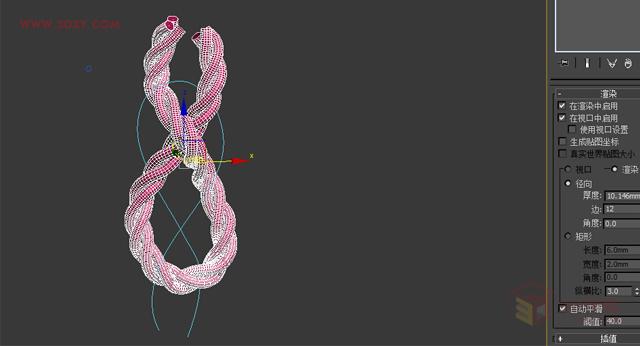 3DMax放樣制作麻繩 - BIM,Reivt中文網