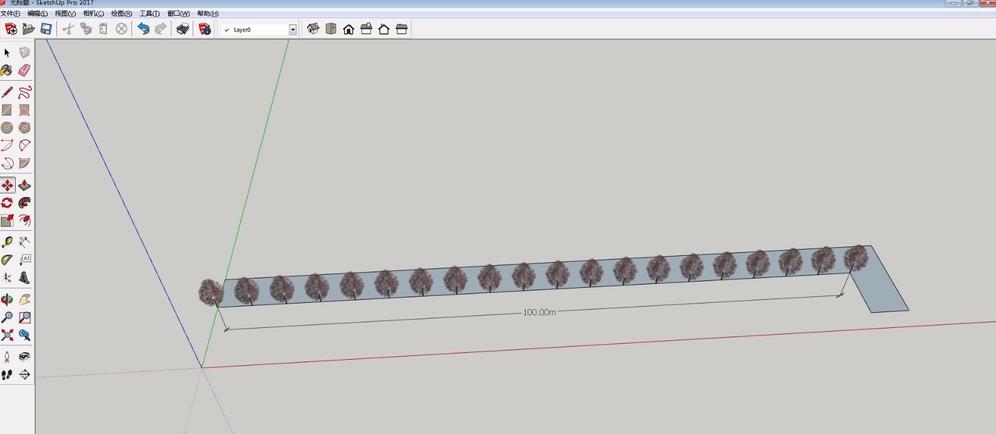 Sketchup草圖大師：如何快速在道路上添加樹木 - BIM,Reivt中文網(wǎng)