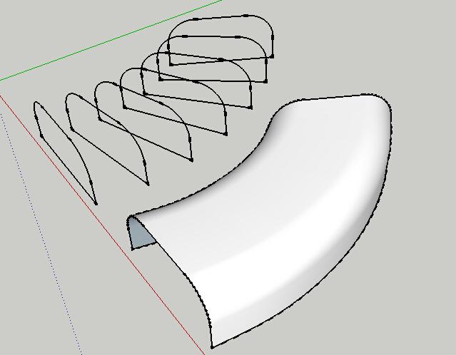 如何使用SketchUp給曲面模型貼圖 - BIM,Reivt中文網(wǎng)